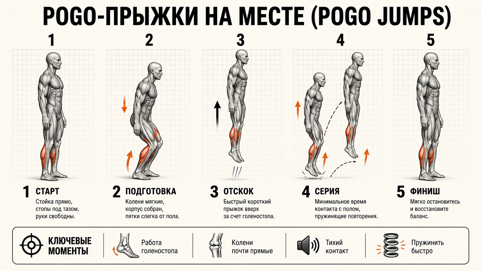 Pogo-прыжки на месте
